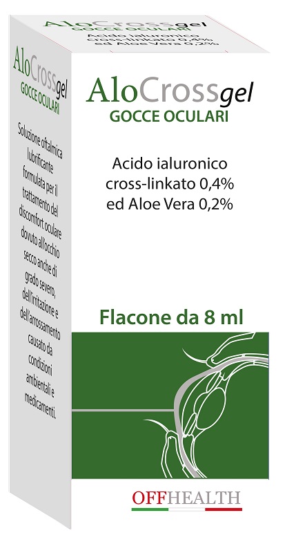 ALOCROSS GOCCE OCULARI ACIDO IALURONICO CROSS-LINKATO 0,2% E ALOE VERA 8 ML - pharmaonline24.it