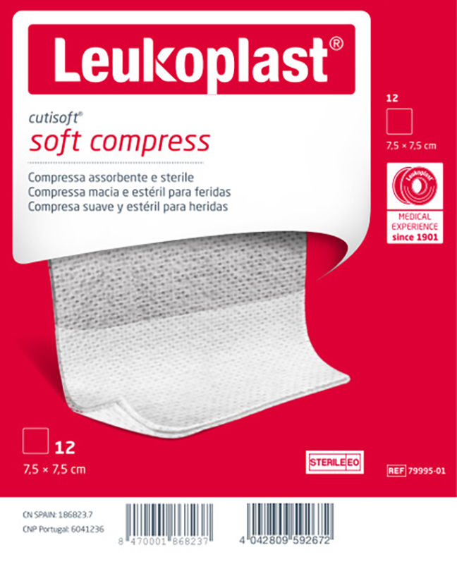 GARZA IDROFILA COMPRESSA CUTISOFT TESSUTO NON TESSUTO 7,5X7,5 CM 12 PEZZI - pharmaonline24.it