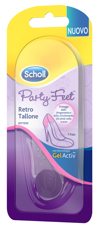 PLANTARE ORTOPEDICO PER RETRO TALLONE PARTY FEET SCHOLL GEL ACTIV 1 PAIO - pharmaonline24.it