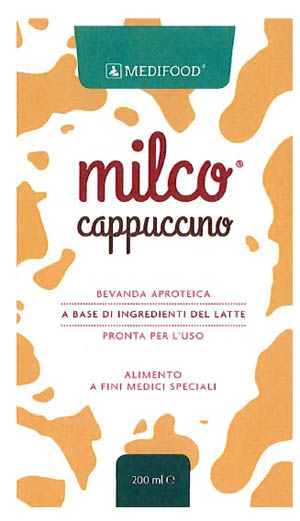 MEDIFOOD MILCO BEVANDA APROTEICA CAPPUCCINO 6 X 200 ML - pharmaonline24.it