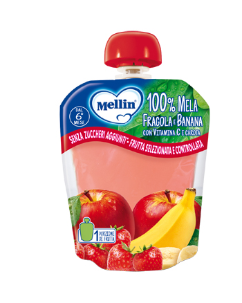 MELLIN POUCH MELA/FRAGOLA/BANANA 90 G - pharmaonline24.it