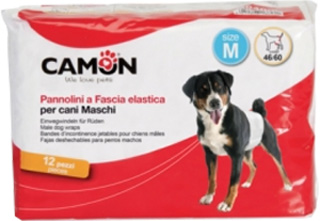 PANNOLINI A FASCIA CANI MASCHI MISURA 1 12 PEZZI - pharmaonline24.it