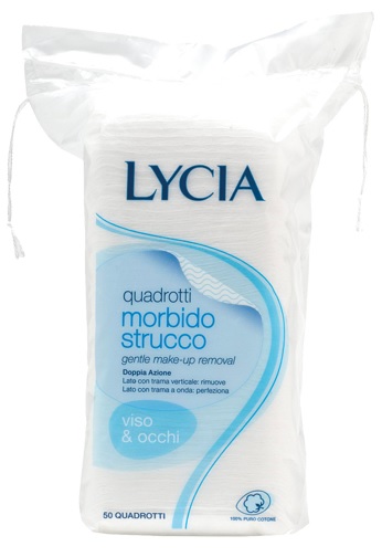 LYCIA 50 QUADROTTI COTONE STRISCIA 12 PEZZI - pharmaonline24.it