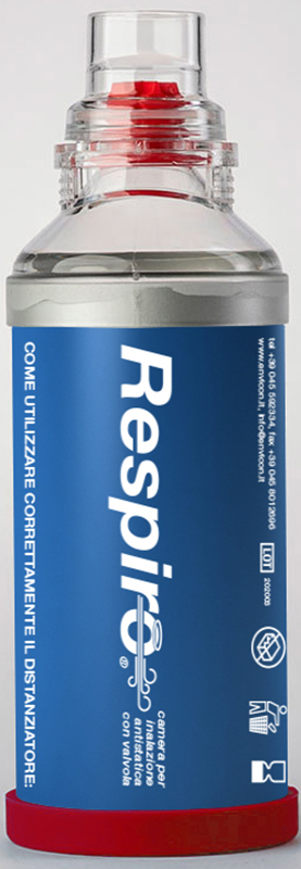 DISTANZIATORE RESPIRO CAMERA PER INALAZIONE ANTISTATICA CON VALVOLA RESPIRO - pharmaonline24.it