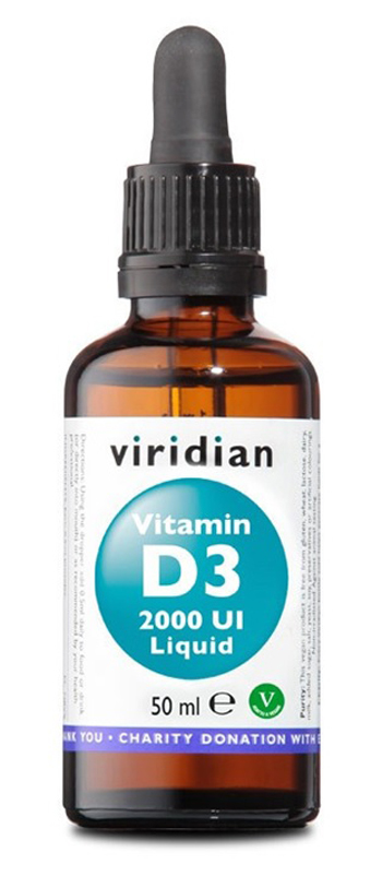 VIRIDIAN VITAMIN D3 2000UI LIQUID 50 ML - pharmaonline24.it