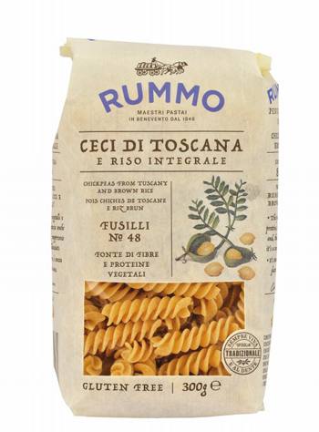 RUMMO FUSILLI N 48 CECI DI TOSCANA E RISO INTEGRALE 300 G - pharmaonline24.it