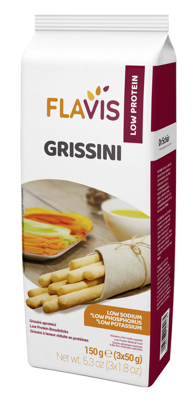 FLAVIS GRISSINI APROTEICI 3 PORZIONI DA 50 G - pharmaonline24.it