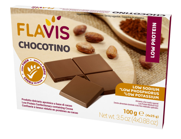 FLAVIS CHOCOTINO 4 PORZIONI DA 25 G - pharmaonline24.it