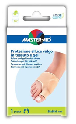 PROTEZIONE IN GEL E TESSUTO MASTER-AID FOOTCARE PER ALLUCE VALGO 1 PEZZO D5 - pharmaonline24.it