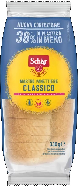 SCHAR CLASSICO DEL MASTRO PANETTIERE PANE BIANCO SENZA LATTOSIO 330 G - pharmaonline24.it