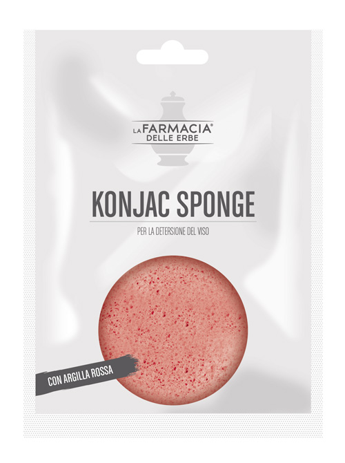 FDE KONJAC SPONGE ARGILLA ROSSA 1 PEZZO - pharmaonline24.it