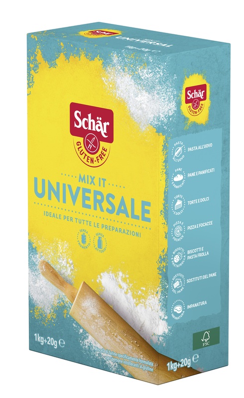 SCHAR MIX IT FARINA UNIVERSALE SENZA LATTOSIO 1 KG + 20 G - pharmaonline24.it