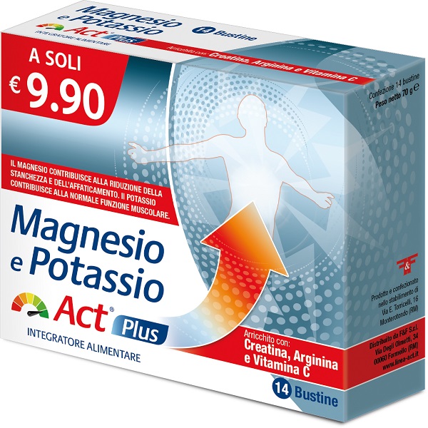 MAGNESIO E POTASSIO ACT PLUS 14 BUSTINE - pharmaonline24.it