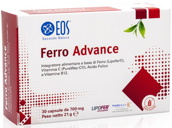 EOS FERRO ADVANCE 30 CAPSULE - pharmaonline24.it