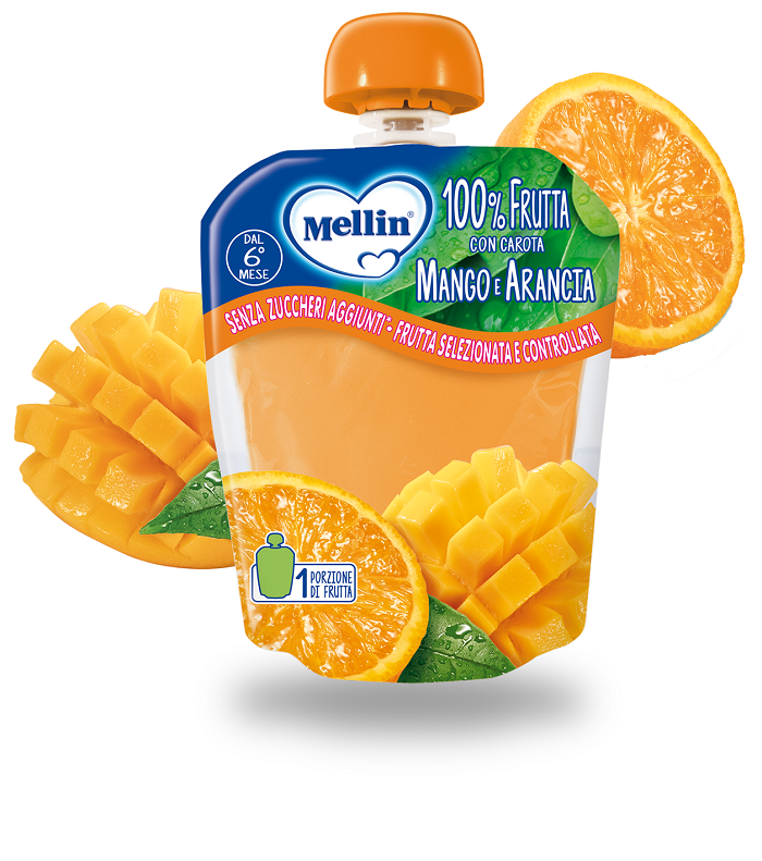 MELLIN POUCH ARANCIA MANGO 90 G - pharmaonline24.it