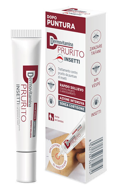 DERMOVITAMINA PRURITO INSETTI DOPO PUNTURA RAPIDO SOLLIEVO AZIONE INTENSIVA SENZA CORTISONE 15 ML - pharmaonline24.it