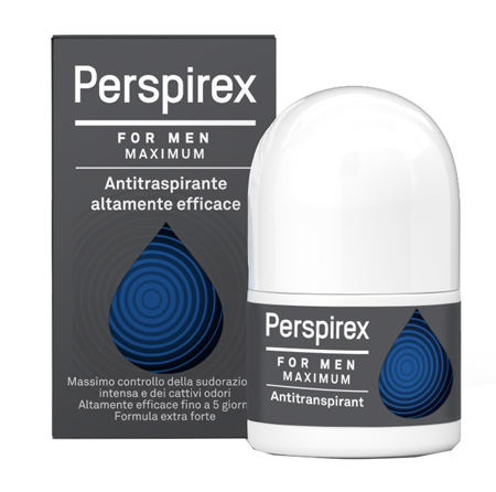 PERSPIREX FOR MEN MAXIMUM ANTITRASPIRANTE ROLL ON 20 ML - pharmaonline24.it