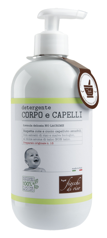FIOCCHI DI RISO DETERGENTE CORPO/CAPELLI TALCO 400 ML - pharmaonline24.it