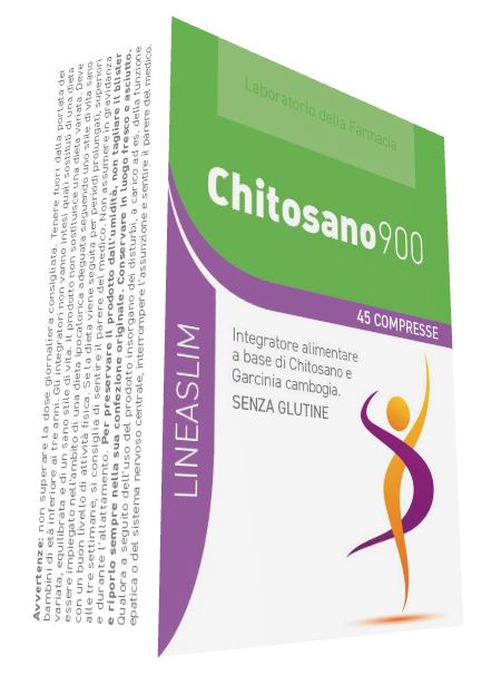 LABORATORIO DELLA FARMACIA CHITOSANO 900 45 COMPRESSE LINEA LINEASLIM - pharmaonline24.it