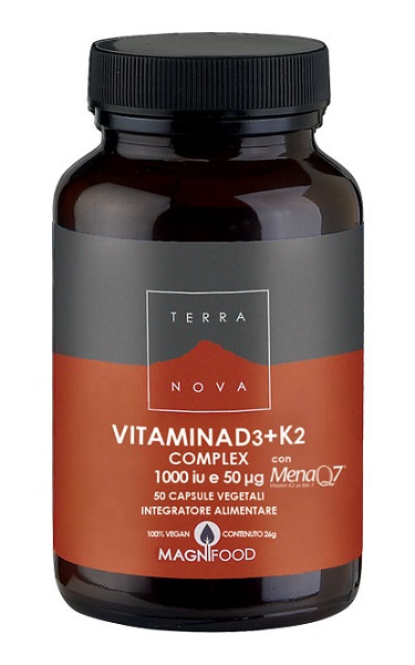 TERRANOVA VITAMINA D3 + K2 50 CAPSULE - pharmaonline24.it