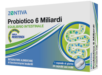 ZENTIVA PROBIOTICO 6 MILIARDI 24 CAPSULE VEGETALI - pharmaonline24.it