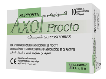 AXOL PROCTO 10 SUPPOSTE X 2 G - pharmaonline24.it