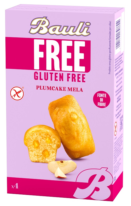 BAULI FREE PLUMCAKE MELA 4 PEZZI DA 33 G - pharmaonline24.it
