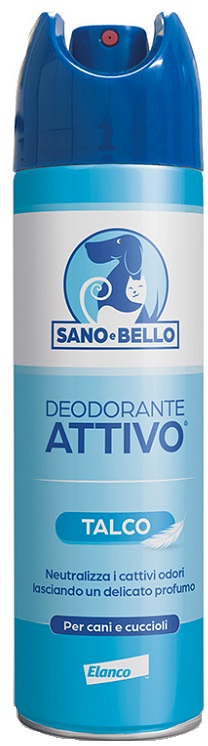 SANO E BELLO DEODORANTE ATTIVO TALCO 250 ML - pharmaonline24.it