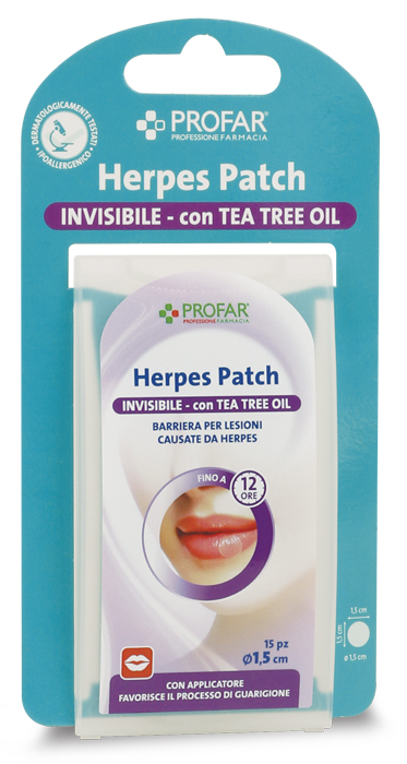 PROFAR HERPES PATCH CON TEA TREE 15 PEZZI - pharmaonline24.it