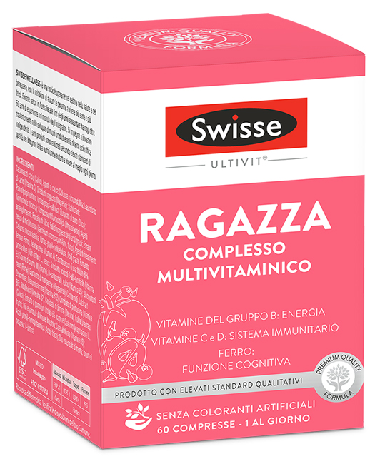 SWISSE MULTIVITAMINICO RAGAZZA 60 COMPRESSE - pharmaonline24.it