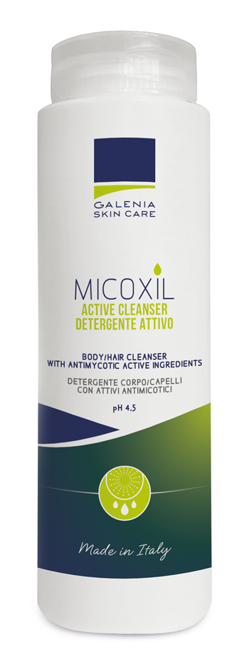 MICOXIL ACTIVE CLEANSER DETERGENTE PER CORPO E CAPELLI PH 4,5 250 ML - pharmaonline24.it