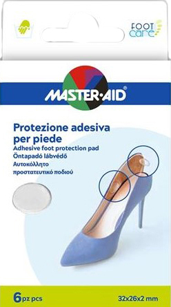 PROTEZIONE ADESIVA MASTER-AID FOOTCARE TRASPARENTE MIX 6 PEZZI A5 - pharmaonline24.it