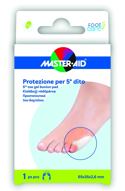 PROTEZIONE IN GEL MASTER-AID FOOTCARE 5 DITO 1 PEZZO C15 - pharmaonline24.it