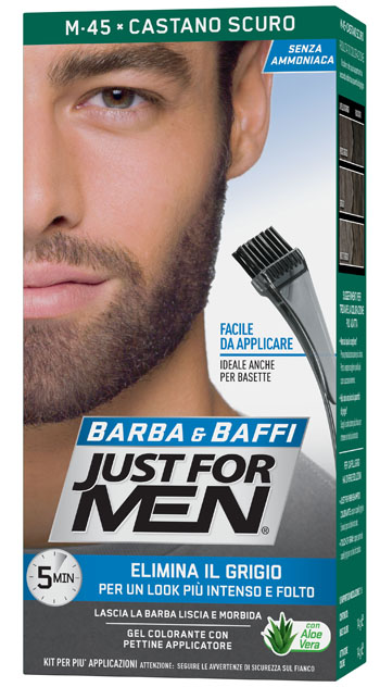 JUST FOR MEN BARBA & BAFFI M45 CASTANO SCURO 51 G - pharmaonline24.it