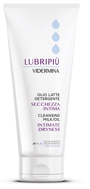 VIDERMINA LUBRIPIU' OLIO LATTE DETERGENTE SECCHEZZA INTIMA 200 ML - pharmaonline24.it