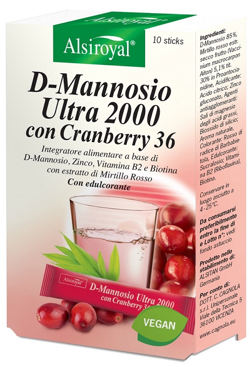 D MANNOSIO ULTRA 2000 CRANBERRY 10 STICK - pharmaonline24.it