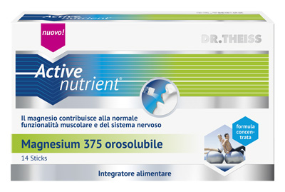 THEISS ACTIVE NUTRIENT MAGNESIUM 375 14 STICK OROSOLUBILI - pharmaonline24.it