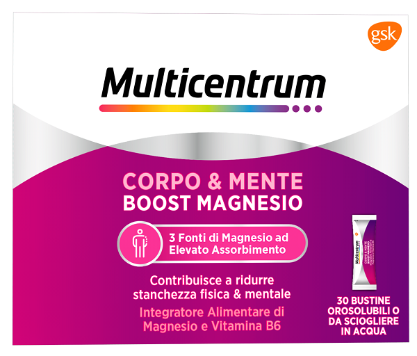 MULTICENTRUM BOOST MAGNESIO 30 BUSTINE - pharmaonline24.it