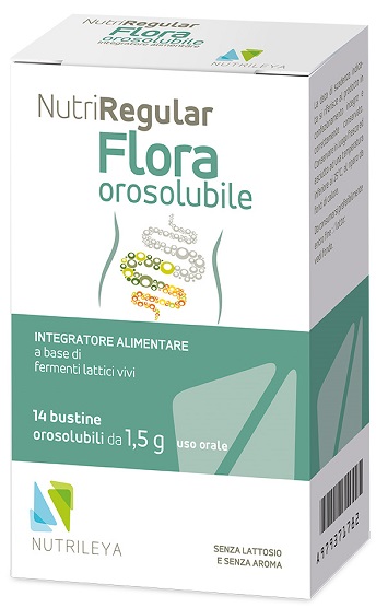 NUTRIREGULAR FLORA 14 BUSTINE OROSOLUBILI - pharmaonline24.it