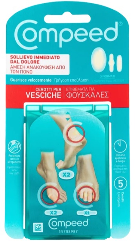 COMPEED CEROTTI PER VESCICHE MISTO 5 PEZZI - pharmaonline24.it