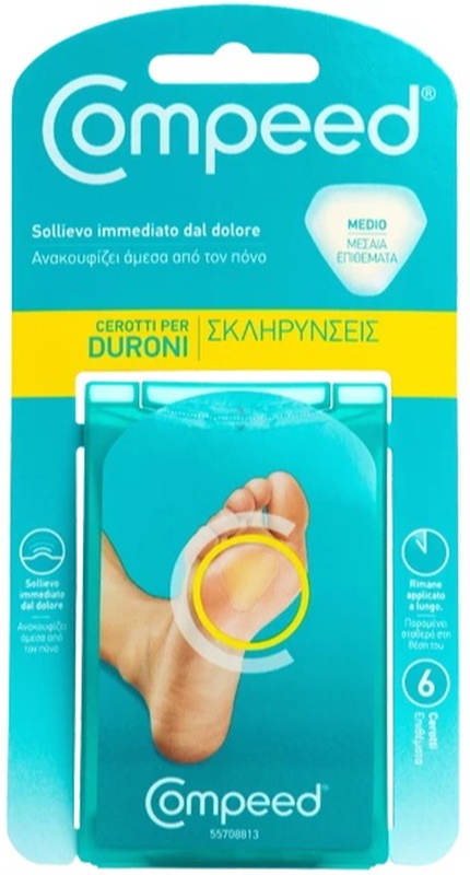 COMPEED CEROTTI PER DURONI MEDIO 6 PEZZI - pharmaonline24.it