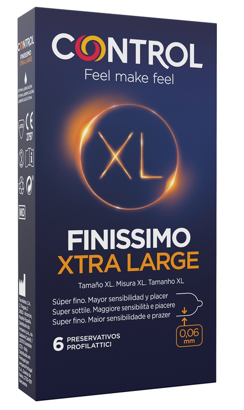 CONTROL FINISSIMO XTRA LARGE 6 PEZZI - pharmaonline24.it