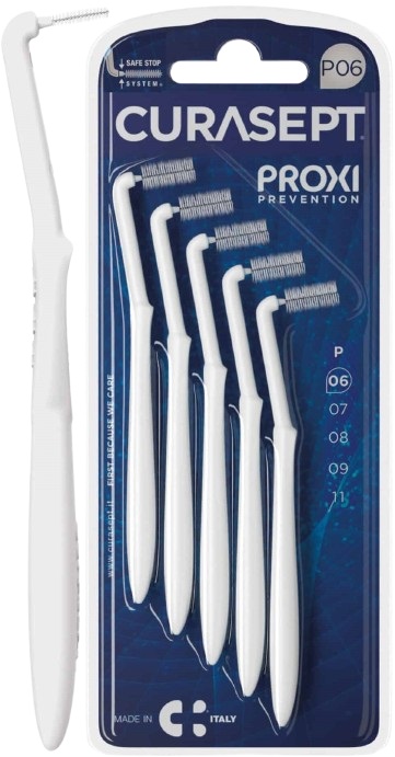 CURASEPT PROXI ANGLE P06 BIANCO/WHITE 5 PEZZI - pharmaonline24.it