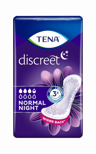 ASSORBENTE TENA DISCREET NORMAL NIGHT 10 PEZZI - pharmaonline24.it