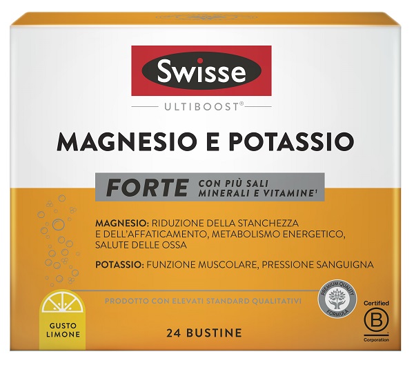 SWISSE MAGNESIO POTASSIO FORTE 24 BUSTINE - pharmaonline24.it