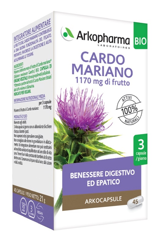 ARKO CAPSULE CARDO MARIANO 45 CAPSULE BIO - pharmaonline24.it
