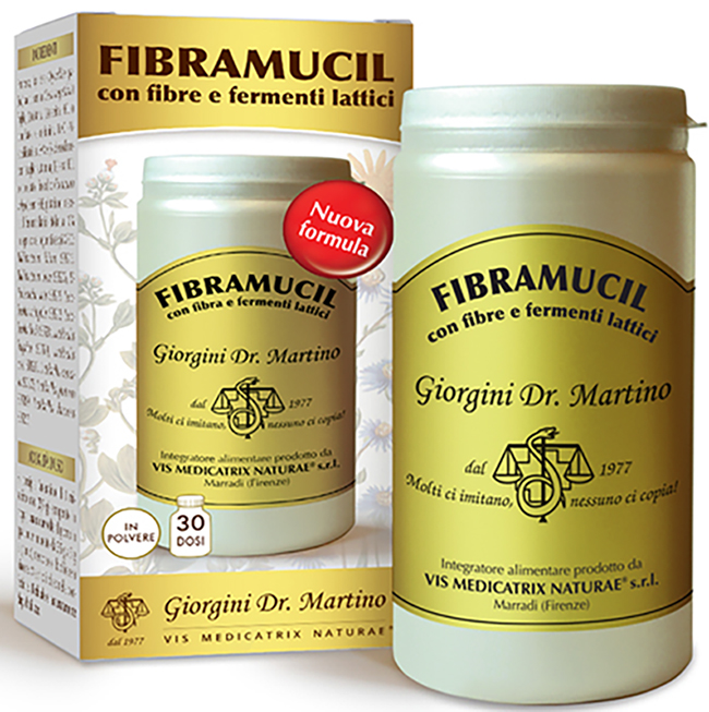 FIBRAMUCIL CON FIBRE E FERMENTI LATTICI POLVERE 120 G - pharmaonline24.it