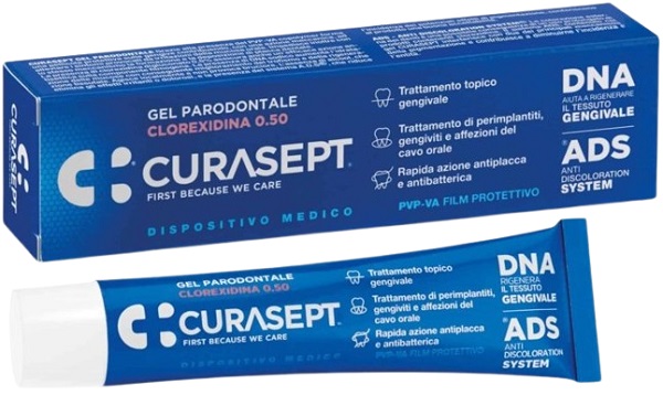 CURASEPT GEL PARODONTALE 0,5% 30 ML ADS + DNA - pharmaonline24.it