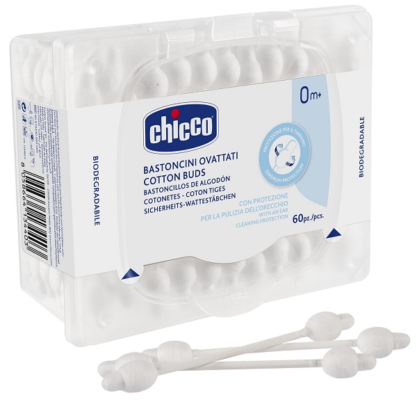 CHICCO BASTONCINI COTONATI 60 PEZZI - pharmaonline24.it