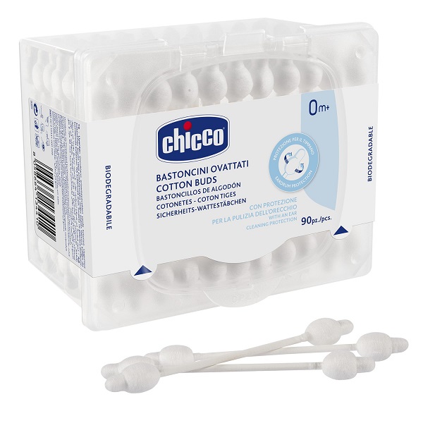 CHICCO BASTONCINI COTONATI 90 PEZZI - pharmaonline24.it